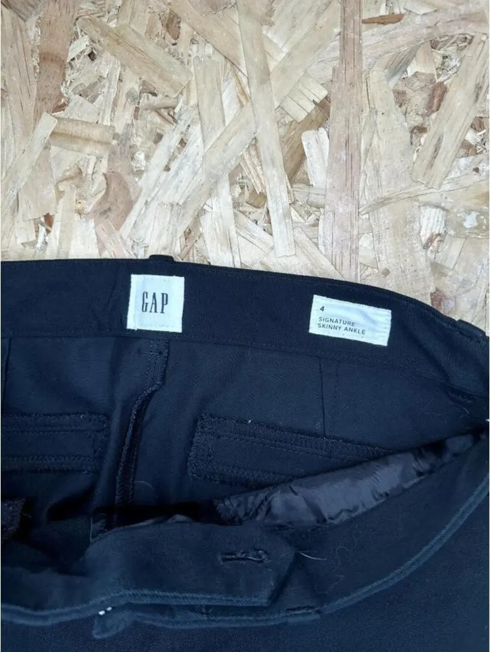 Gap Signature Skinny Ankle Pants Womens Size 4 Black Stretch Dress Casual